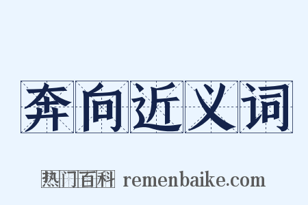 奔向近义词是什么意思的图片